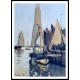 Sailing Boats at Honfleur 1866, A New Print Of a Painting By Adolphe Monet