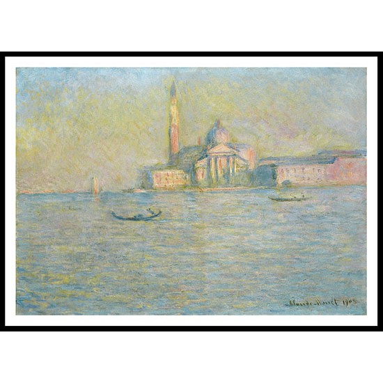 San Giorgio Maggiore 3 1908, A New Print Of a Painting By Adolphe Monet