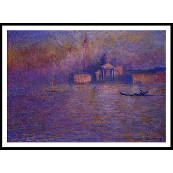 San Giorgio Maggiore 4 1908, A New Print Of a Painting By Adolphe Monet