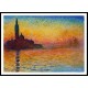 San Giorgio Maggiore at Dusk 1908, A New Print Of a Painting By Adolphe Monet