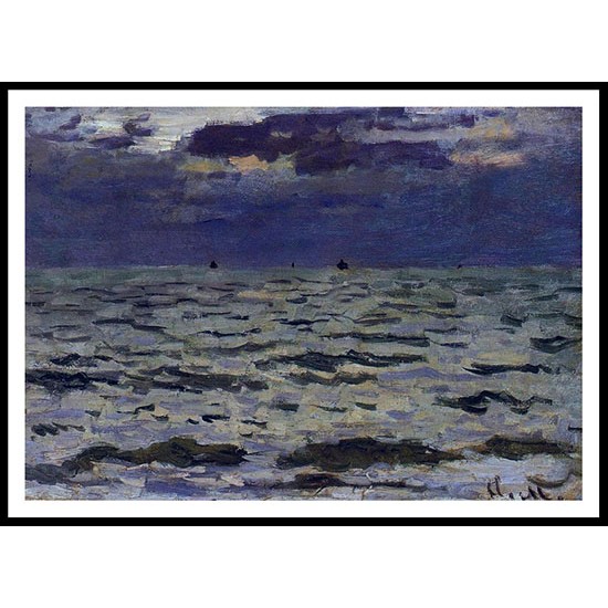 Seascape 1866, A New Print Of a Painting By Adolphe Monet