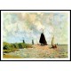 Seascape 1871, A New Print Of a Painting By Adolphe Monet