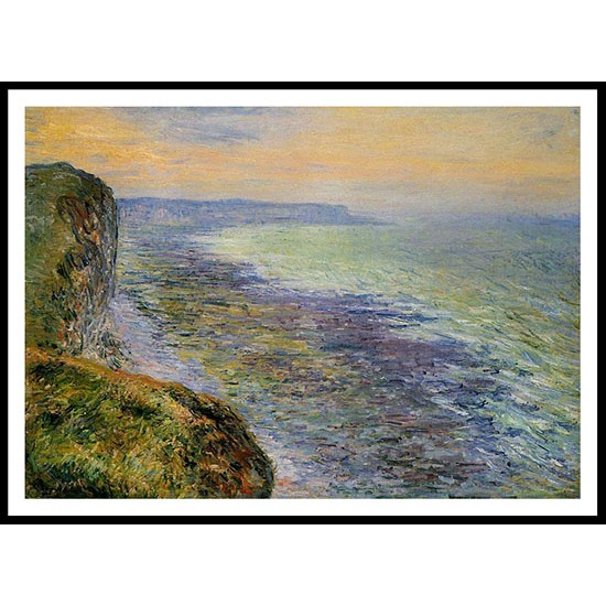 Seascape near Fecamp 1881, A New Print Of a Painting By Adolphe Monet