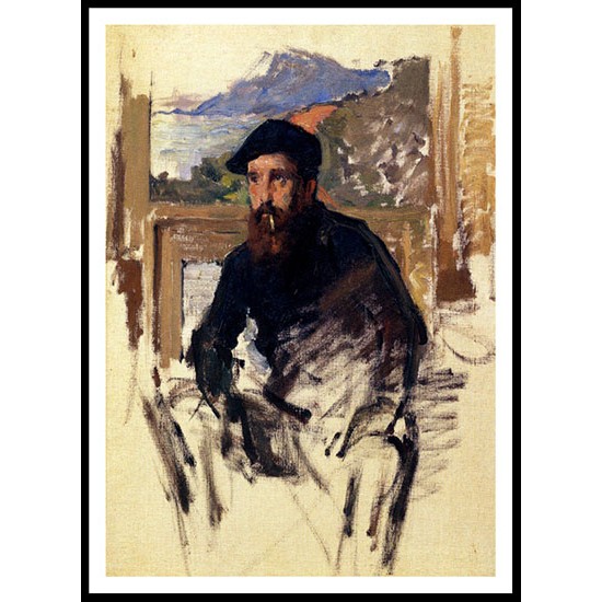 Self Portrait In His Atelier, A New Print Of a Painting By Adolphe Monet