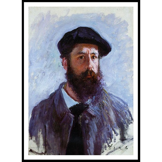 Self Portrait with a Beret 1886, A New Print Of a Painting By Adolphe Monet