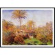 Small Country Farm in Bordighera 1884, A New Print Of a Painting By Adolphe Monet