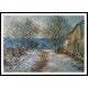 Snow Effect at Limetz 1885 86, A New Print Of a Painting By Adolphe Monet