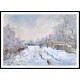 Snow Scene at Argenteuil 1875, A New Print Of a Painting By Adolphe Monet