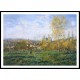 Springtime in Vetheuil 1880, A New Print Of a Painting By Adolphe Monet