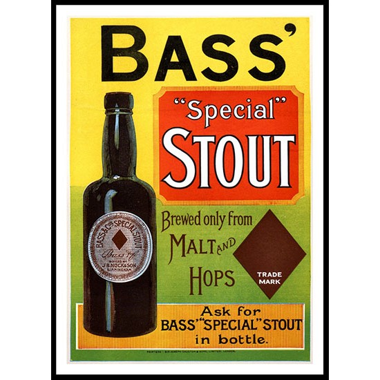 Bass Stout, A New Print Of a Vintage Advert