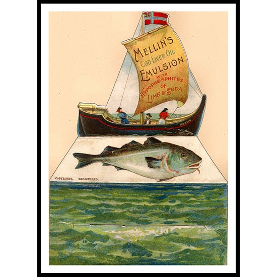 Cod Liver Oil 02, A New Print Of a Vintage Advert