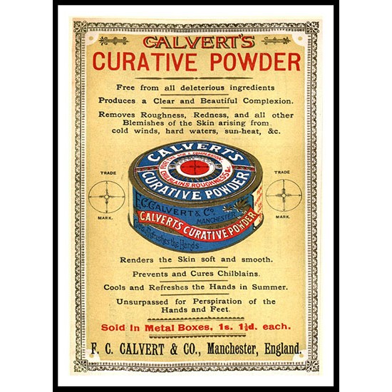 Curative Powder 1891, A New Print Of a Vintage Advert