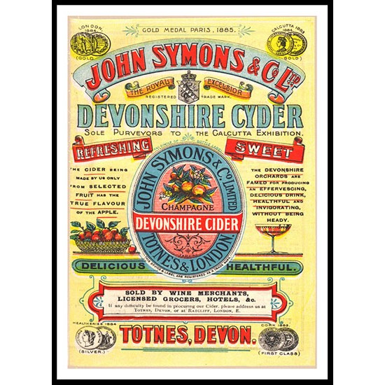 Cyder 1896, A New Print Of a Vintage Advert