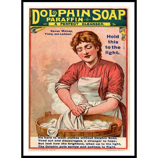 Dolphin Soap 1899, A New Print Of a Vintage Advert