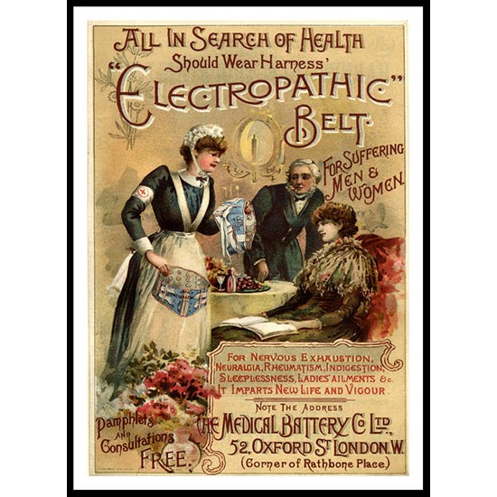 Electropathic Belt, A New Print Of a Vintage Advert