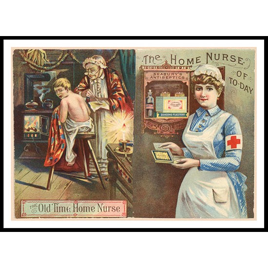 Home Nurse, A New Print Of a Vintage Advert