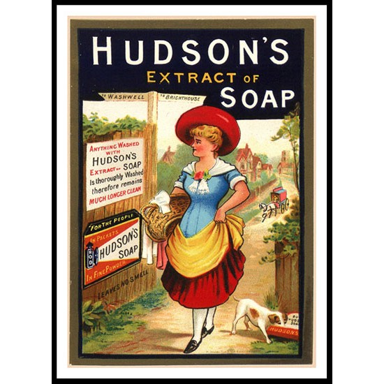 Hudsons 02, A New Print Of a Vintage Advert