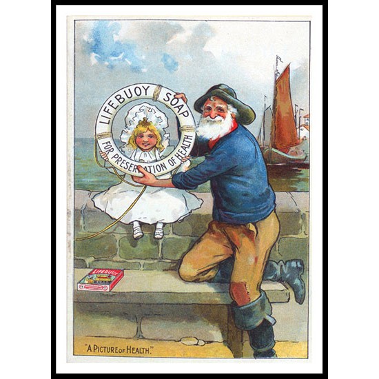 Lifebuoy 02, A New Print Of a Vintage Advert