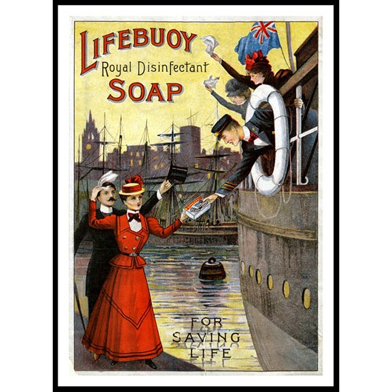 Lifebuoy 05, A New Print Of a Vintage Advert