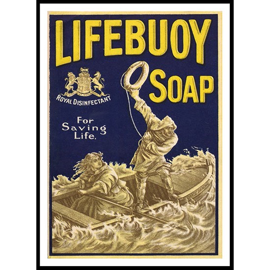 Lifebuoy, A New Print Of a Vintage Advert