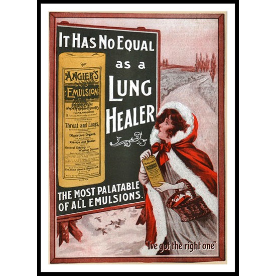 Lung Healer, A New Print Of a Vintage Advert