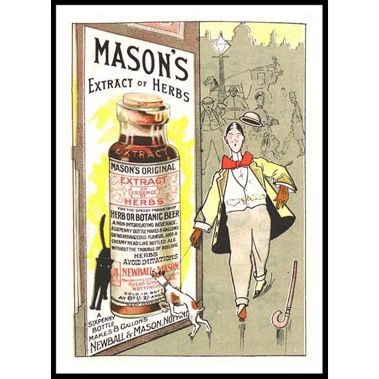 Masons Extract 02 1890s, A New Print Of a Vintage Advert