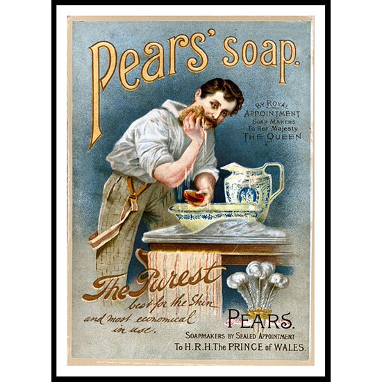 Pears 03, A New Print Of a Vintage Advert