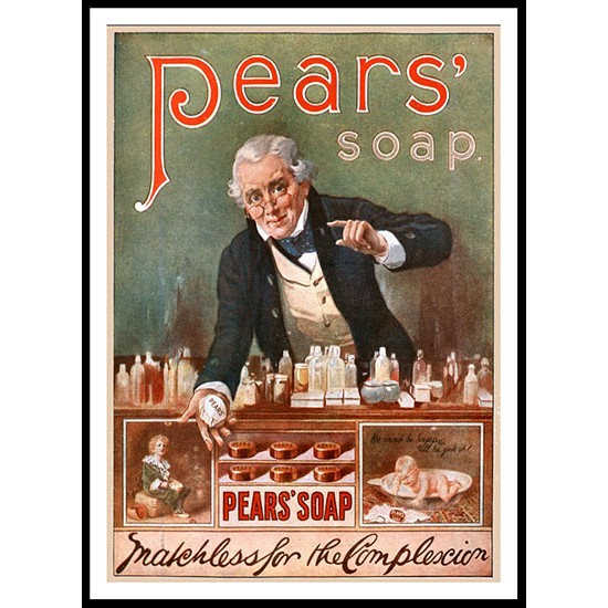 Pears 12, A New Print Of a Vintage Advert