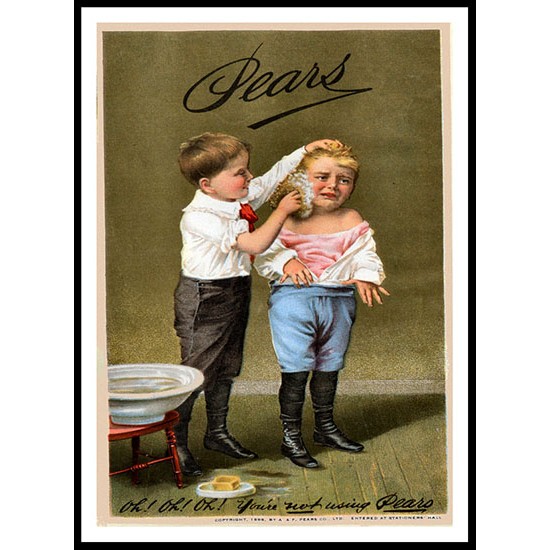 Pears 14 1898, A New Print Of a Vintage Advert