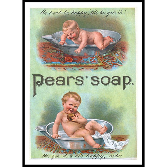 Pears 15, A New Print Of a Vintage Advert