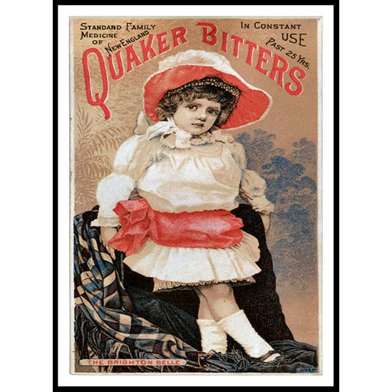 Quaker Bitters, A New Print Of a Vintage Advert