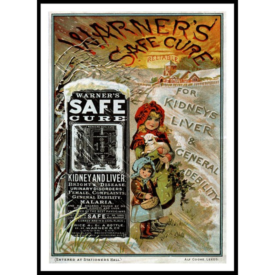 Safe Cure, A New Print Of a Vintage Advert