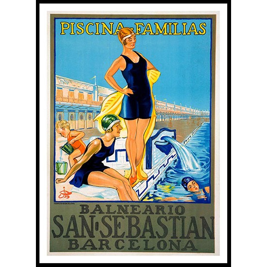 San Sebastian, A New Print Of a Vintage Advert