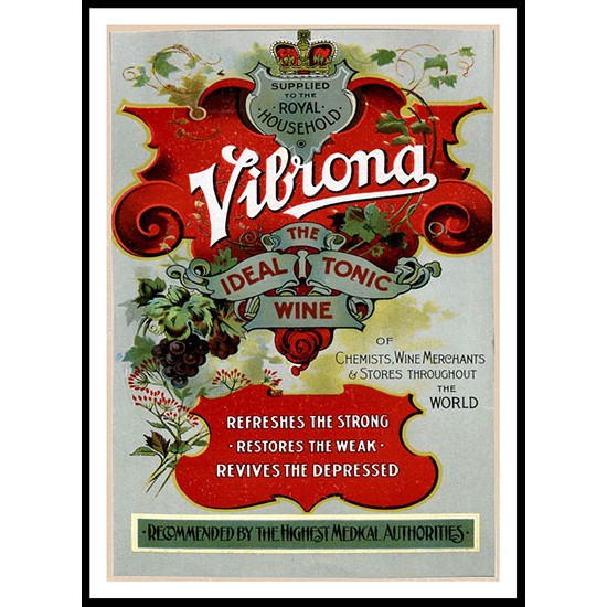 Vibrona 02, A New Print Of a Vintage Advert