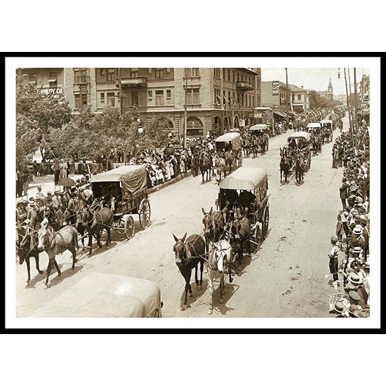 Army Day 1915, A New Print Of an American Street Scene Photochrom