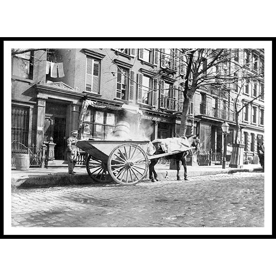 Ash Cart NY 1896, A New Print Of an American Street Scene Photochrom