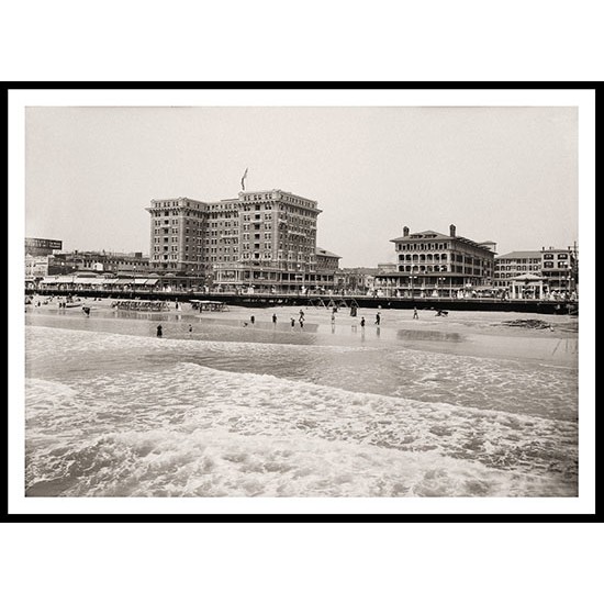 Atlantic City N J the Chalfonte and Haddon Hall, A New Print Of an American Street Scene Photochrom