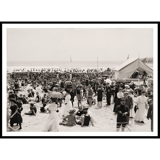 Atlantic City N J the bathing hour, A New Print Of an American Street Scene Photochrom