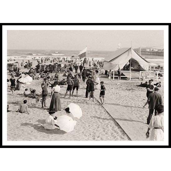 Bathing at Atlantic City N J, A New Print Of an American Street Scene Photochrom