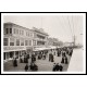 Board walk towards Steel Pier Atlantic City N J, A New Print Of an American Street Scene Photochrom