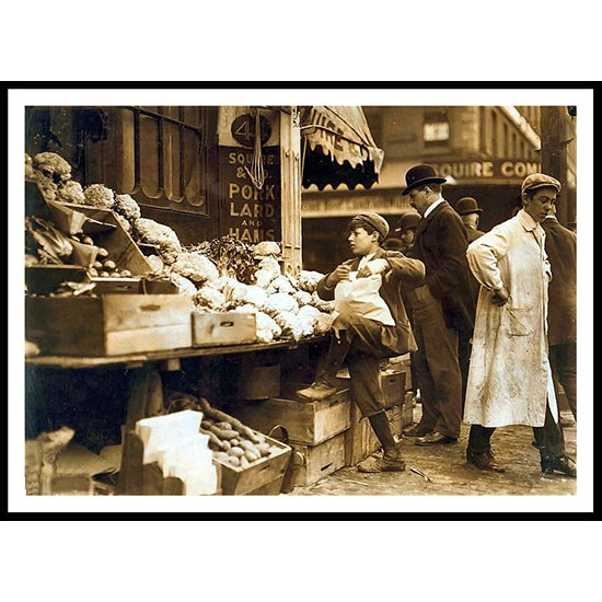 Boston Veg Seller 1909, A New Print Of an American Street Scene Photochrom