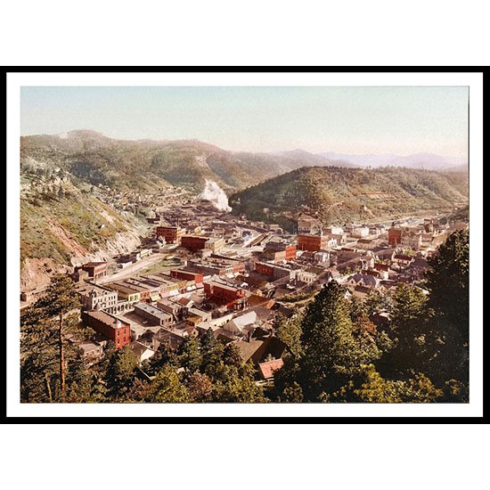 Deadwood SDakota 1897, A New Print Of an American Street Scene Photochrom