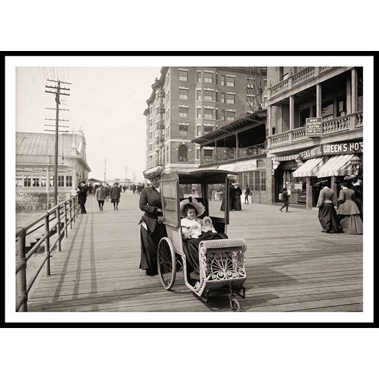 Dollys go cart, A New Print Of an American Street Scene Photochrom