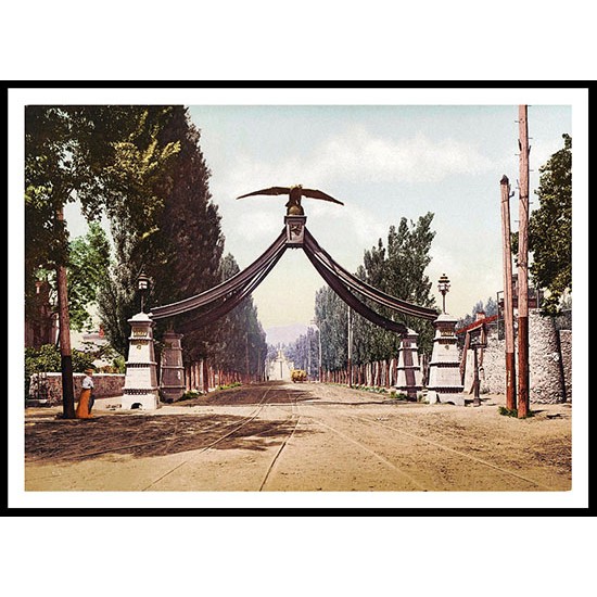 Eagle Gate Salt Lake City 1900, A New Print Of an American Street Scene Photochrom