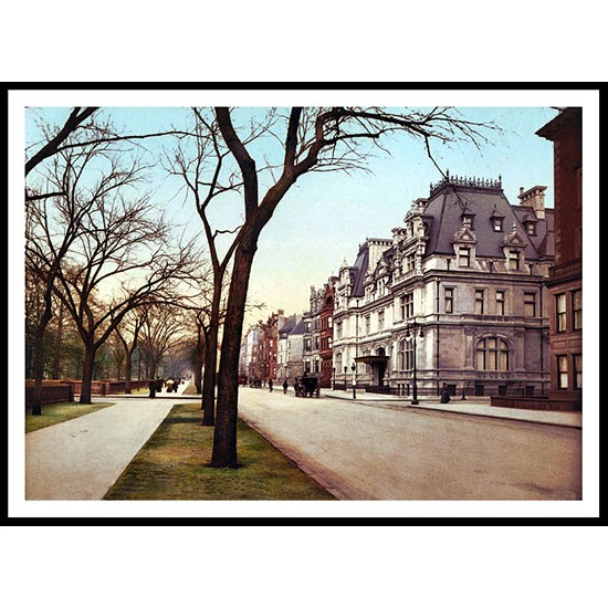 Fifth Avenue At Sixty Fifth, A New Print Of an American Street Scene Photochrom