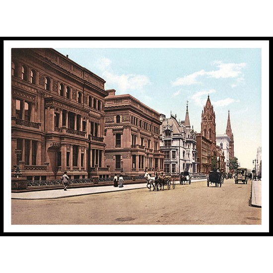 Fifth Avenueat Fifty First Street, A New Print Of an American Street Scene Photochrom