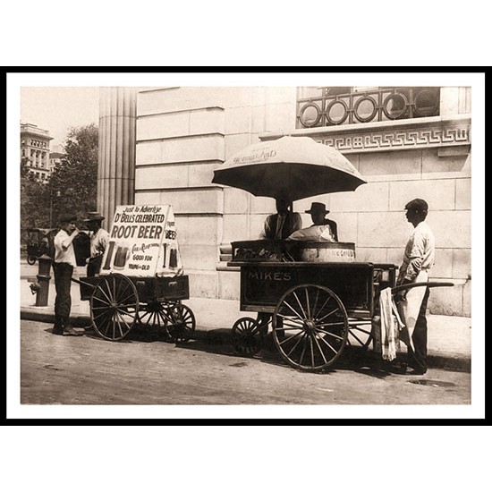 Iced Drinks NY 1907, A New Print Of an American Street Scene Photochrom