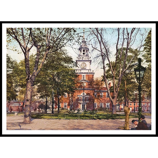 Independence Hall Philadelphia 1900, A New Print Of an American Street Scene Photochrom