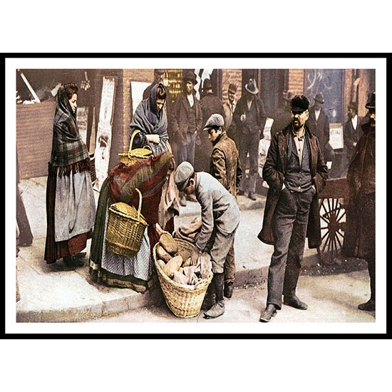 Italian Bread Peddlers 1902, A New Print Of an American Street Scene Photochrom