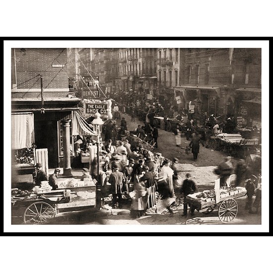 Orchardand Rivington NY 1915, A New Print Of an American Street Scene Photochrom